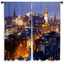 Edinburgh Skylines Building And Castle Scotland Window Curtains 40780858