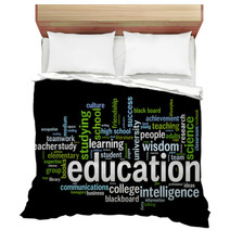 Education Word Cloud Bedding 62664749