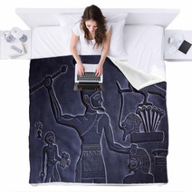 Egypitan Hieroglyph Blankets 22288732