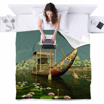 Egyptian Barge Blankets 38342429