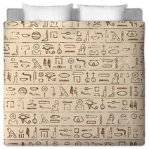 Egyptian Hieroglyphics Background Bedding 68845571
