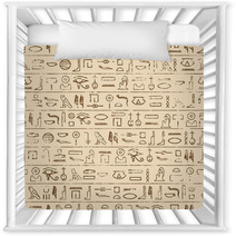 Egyptian Hieroglyphics Background Nursery Decor 68845571