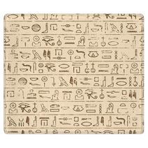 Egyptian Hieroglyphics Background Rugs 68845571