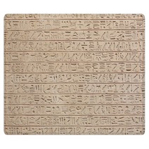 Egyptian Hieroglyphs Stone Background Rugs 70831160