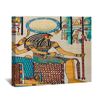 Egyptian History Concept With Papyrus Wall Art 39479509