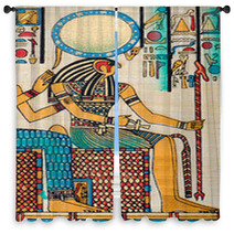 Egyptian History Concept With Papyrus Window Curtains 39479509