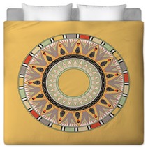 Egyptian National Antique Round Pattern Vector Bedding 60098119