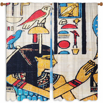 Egyptian Papyrus As A Background Window Curtains 41040249
