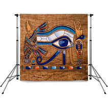 Egyptian Papyrus Horus Eye Backdrops 5999467