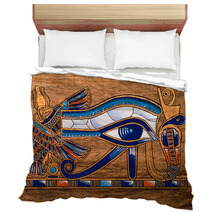 Egyptian Papyrus Horus Eye Bedding 5999467
