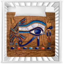 Egyptian Papyrus Horus Eye Nursery Decor 5999467