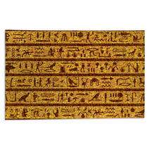 Egyptian Seamless Hieroglyphs Pattern Rugs 31847994