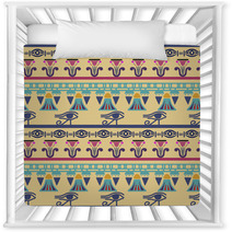 Egyptian Vintage Ethnic Seamless Pattern Nursery Decor 114113341
