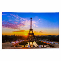 Eiffel Tower At Sunrise, Paris. Rugs 58384860