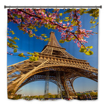 Eiffel Tower During Spring Time In Paris, France Bath Decor 64515613