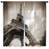 Eiffel Tower Window Curtains 58402325
