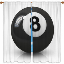 Eight Billiard Ball Window Curtains 61034678