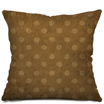 Elegant Vintage Background, Polka Dots, Grunge Texture Pillows 53098106