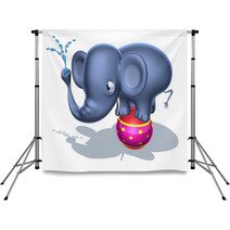 Elephant De Cirque Backdrops 4517735
