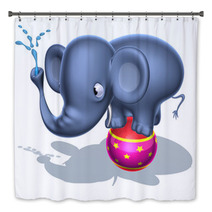 Elephant De Cirque Bath Decor 4517735