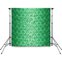 Emerald Geometrical Pattern Backdrops 66941219