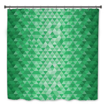 Emerald Geometrical Pattern Bath Decor 66941219