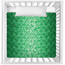 Emerald Geometrical Pattern Nursery Decor 66941219