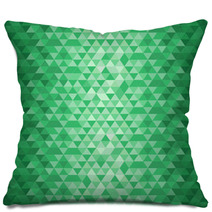 Emerald Geometrical Pattern Pillows 66941219