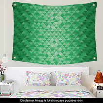 Emerald Geometrical Pattern Wall Art 66941219
