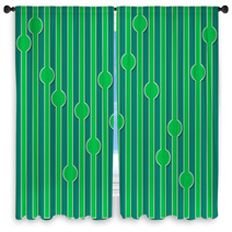 Emerald Green Background Window Curtains 50847759