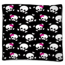 Emo Background With Skulls Blankets 19026712