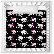 Emo Background With Skulls Nursery Decor 19026712
