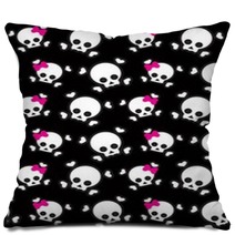 Emo Background With Skulls Pillows 19026712