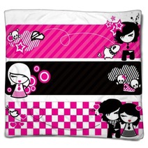 Emo Banners Blankets 19026679
