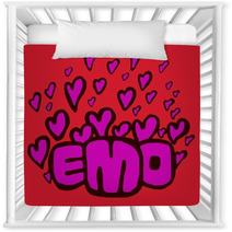 Emo Hearts Nursery Decor 53286559