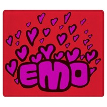Emo Hearts Rugs 53286559