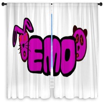 Emo Pets Window Curtains 53286793
