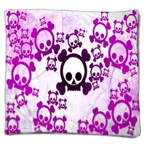 Emo Skulls Background Blankets 23281087