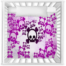 Emo Skulls Background Nursery Decor 23281087