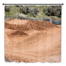 Empty Cyclocross Track With The Bumpy Dirt Course Bath Decor 86729577