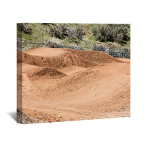 Empty Cyclocross Track With The Bumpy Dirt Course Wall Art 86729577