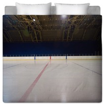 Empty Ice Rink Hockey Arena Bedding 92323530