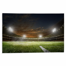Empty Night Grand Soccer Arena In Lights Rugs 98469675