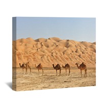 Empty Quarter Camels Wall Art 25614840