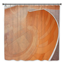 Empty Skateboard Park Bath Decor 72580417