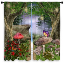 Enchanted Nature Series - Enchanted Pathway Window Curtains 42492128
