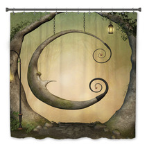 Enchanted Swing In The Forest Bath Decor 79223020