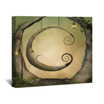 Enchanted Swing In The Forest Wall Art 79223020