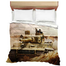 Enemy Tanks Moving In The Desert Bedding 80029249