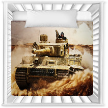 Enemy Tanks Moving In The Desert Nursery Decor 80029249